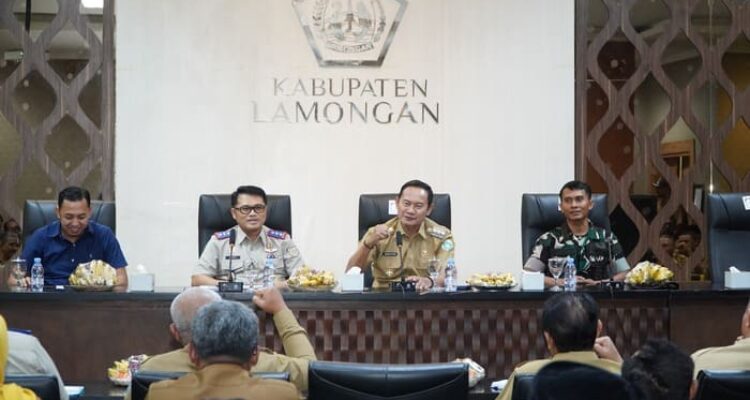 Sosialisasi PTSL 2026 Pemkab Lamongan bersama BPN di Ruang Airlangga.