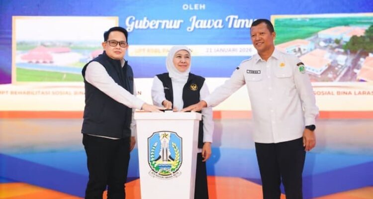 Gubernur Khofifah meresmikan gedung baru UPT RSBL Pasuruan untuk penguatan layanan rehabilitasi ODGJ Jawa Timur