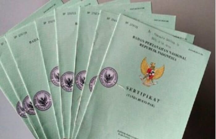 Tanah hasil sedimentasi di bibir Pantai Kutang Desa Labuhan Lamongan yang diduga telah bersertifikat