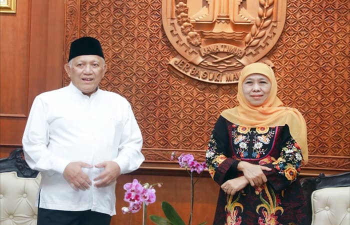 Gubernur Khofifah bertemu PWNU Jatim membahas kesiapan Mujahadah Kubro 1 Abad NU di Surabaya