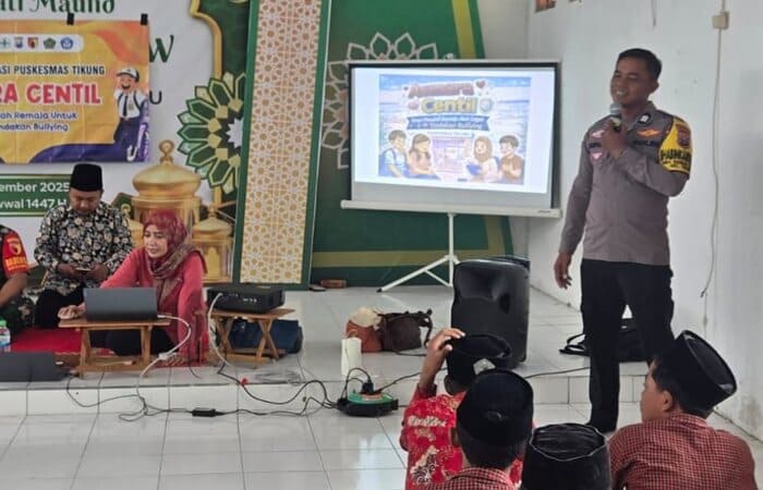 Sosialisasi Asmara Centil di Ponpes Al-Musa’adah Tikung Lamongan cegah bullying remaja lintas sektoral