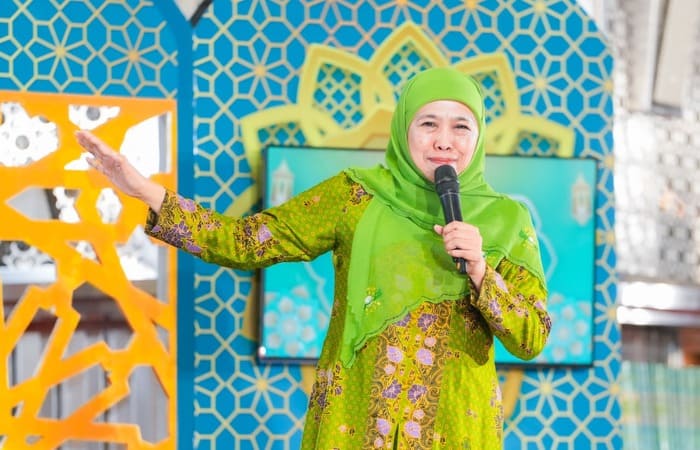 Khofifah Indar Parawansa bersama Menag Nasaruddin Umar dan ribuan Muslimat NU saat peringatan Isra Mikraj di Masjid Istiqlal