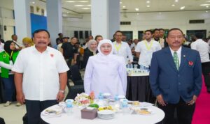 Khofifah membuka Rakerprov KONI Jatim 2026 di Surabaya